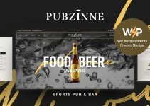 Pubzinne - Sports Bar WordPress Theme