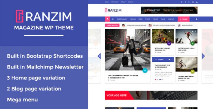 Ranzim - Responsive Magazine WordPress Theme