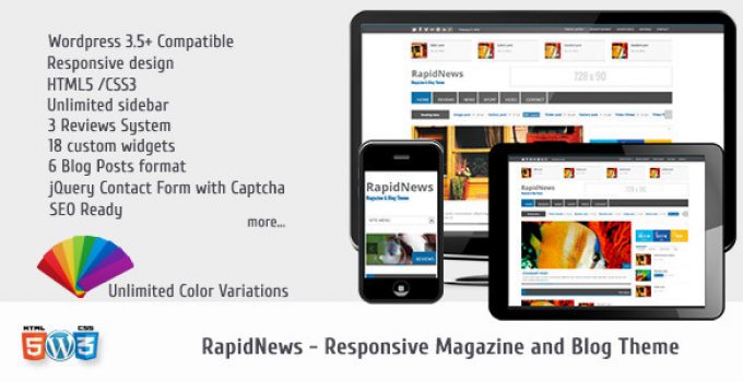 RapidNews - Responsive Magazine Theme