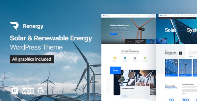 Renergy - Solar and Renewable Energy WordPress Theme