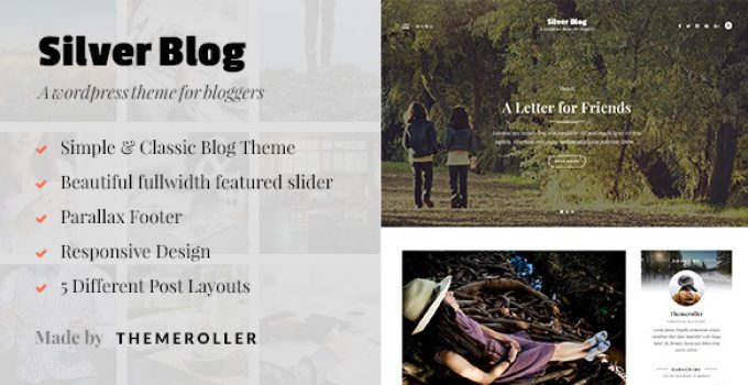 Silver Blog - A Simple WordPress Blog Theme