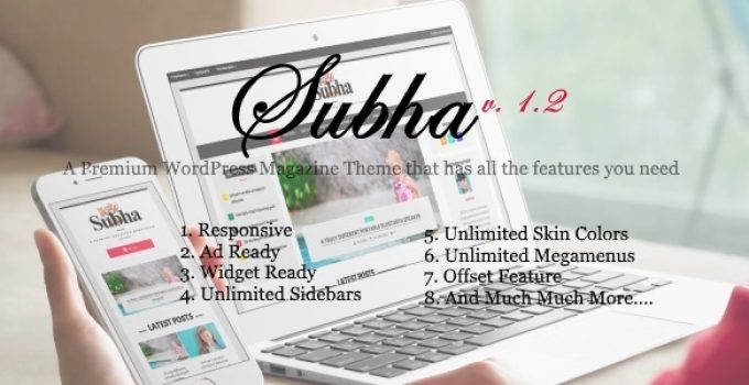 Subha - A Premium Newspaper Magazine WordPress Theme