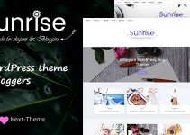 Sunrise - An Elegant WordPress Blog Theme