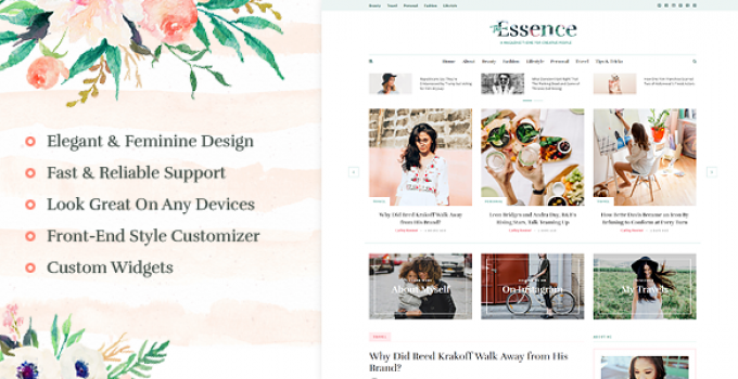 The Essence - A Responsive WordPress Blog Theme