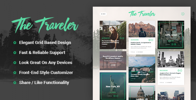 The Traveler - Responsive WordPress Blog Theme