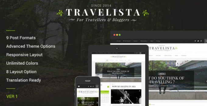 Travelista - Travel Blog Theme