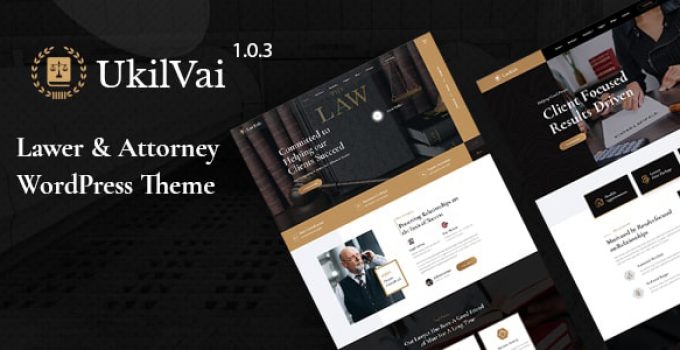 Ukilvai - Lawyer & Attorney WordPress Theme