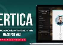 Vertica - Resume / CV & Portfolio WordPress Theme