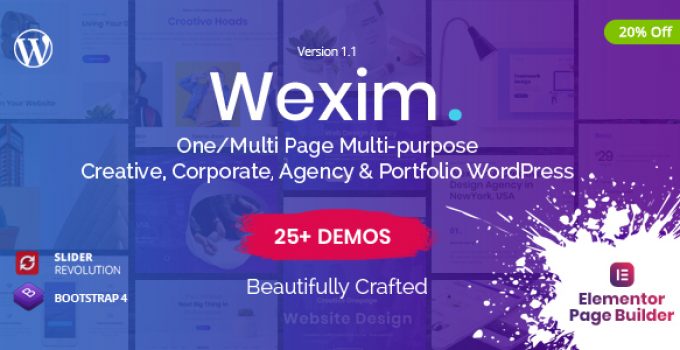 Wexim - Creative WordPress Theme