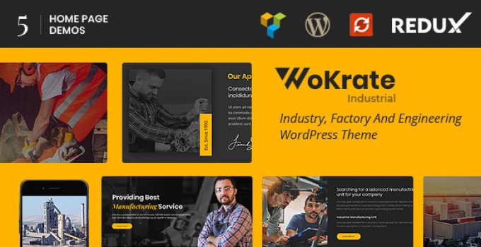Wokrate – Industry & Factory WordPress Theme