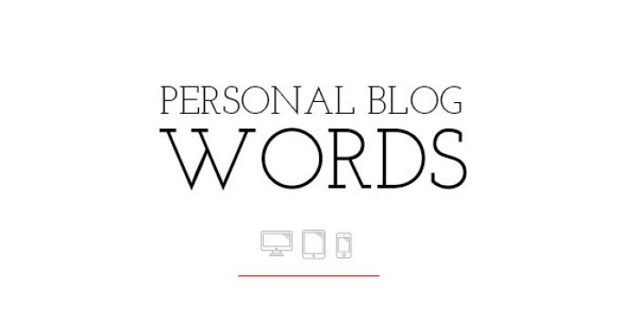 Words - Personal Blog Theme
