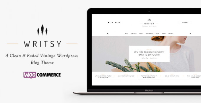 Writsy - A Clean & Faded Vintage WordPress Blog & Shop Theme