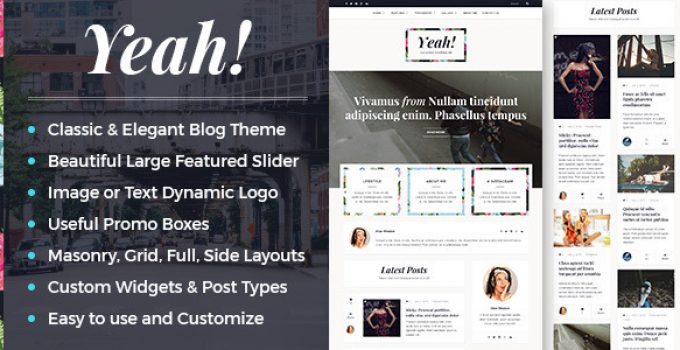 Yeah! - A Responsive Elegant WordPress Blog Theme
