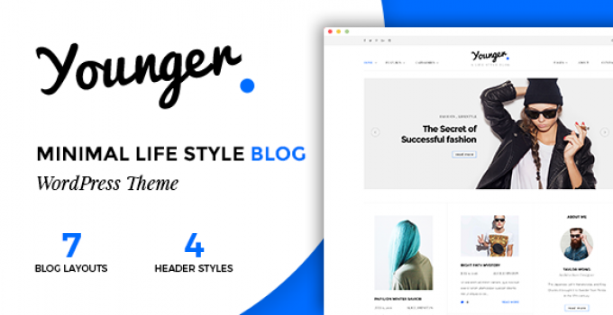 Younger Blogger - Personal Blog Theme