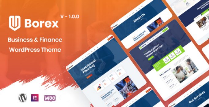 Borex - Business And Finance WordPress Theme