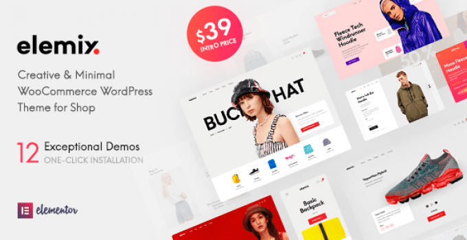 free woocommerce themes with elementor