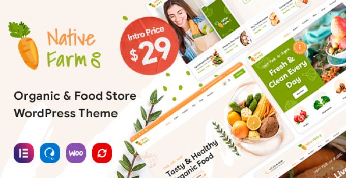 NativeFarm - Organic & Healthy Food WordPress Theme