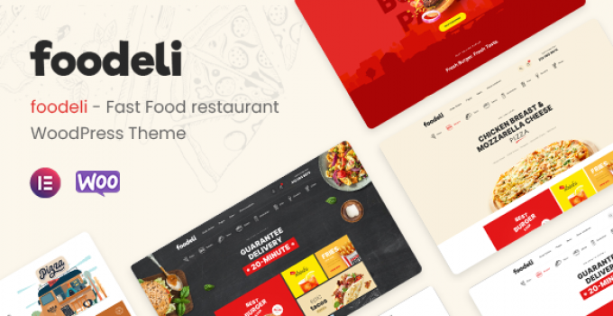 Foodeli - Food Ordering & Delivery WordPress Theme