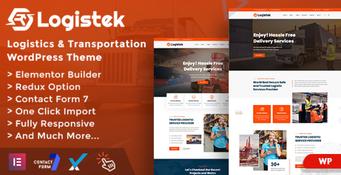 Logistek - Logistics & Transportation WordPress Theme