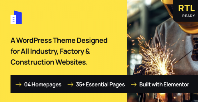 Trydus - Industrial & Factory WordPress Theme