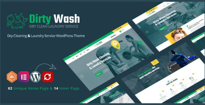 DirtyWash – Laundry Service WordPress Theme