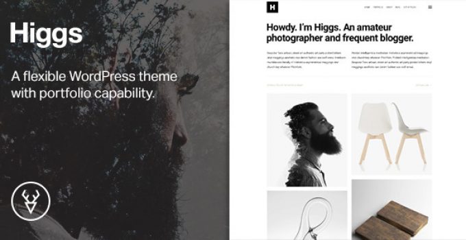 Higgs — A Minimal WordPress Portfolio & Blog Theme