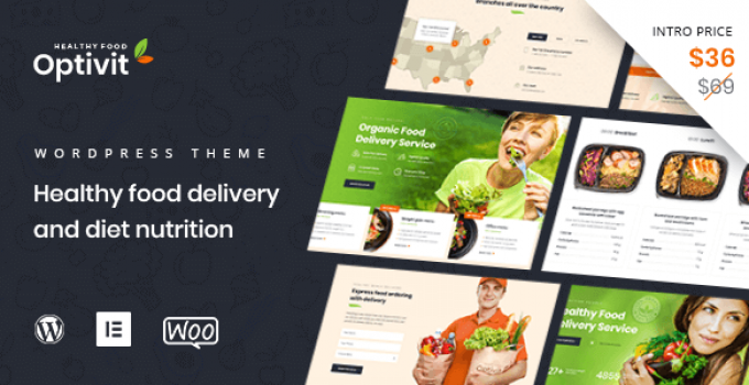 Optivit - Healthy Food Delivery WordPress Theme