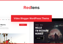 Redlens - Video Blogger WordPress Theme