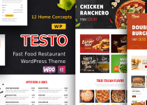 Testo - Restaurant Caffe WordPress Theme