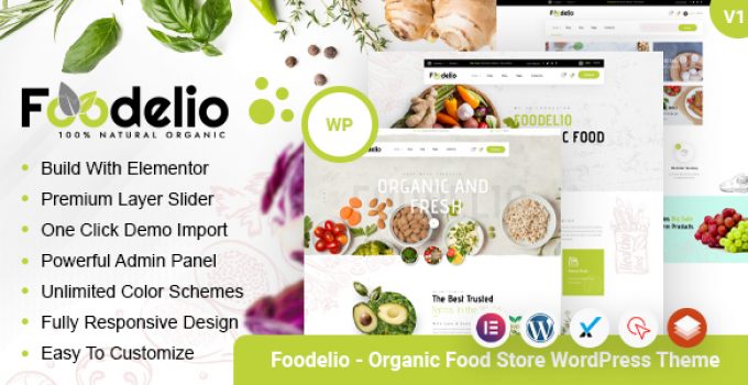 Foodelio – Organic Food Store WordPress Theme