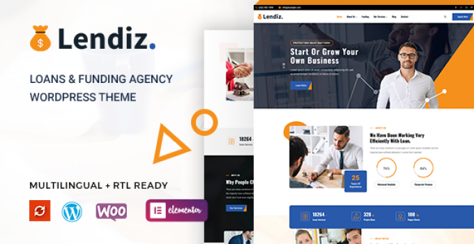 Lendiz - Loan & Funding Agency WordPress Theme