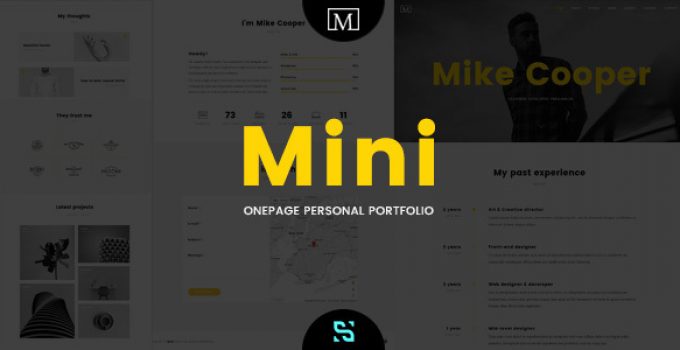 Mini - Onepage Personal Portfolio Theme
