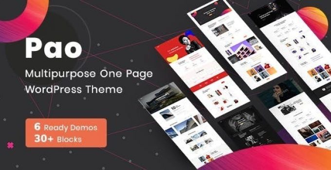 OnePage Parallax PAO - OnePage WordPress