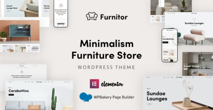 Furnitor – Minimalism Furniture Store WordPress Theme
