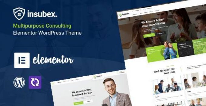 Insubex - Elementor Multipurpose Insurance WordPress Theme