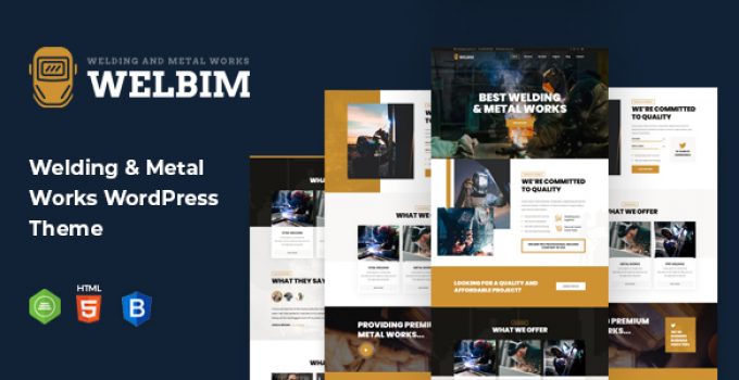 Welbim - Welding Services WordPress Theme