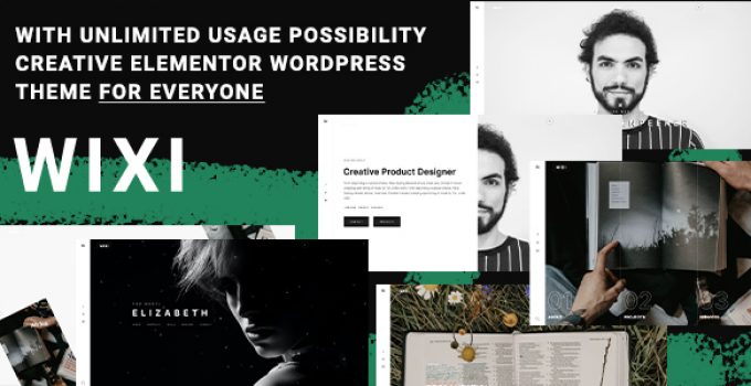 Wixi - Creative Agency Portfolio WordPress Theme