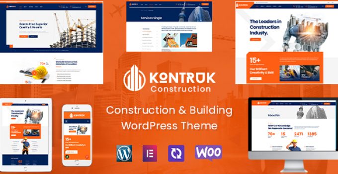 KonTruk - Construction & Building Elementor WordPress Theme