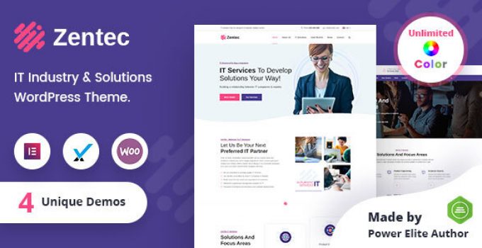 Zentec - IT Solutions Company WordPress Theme