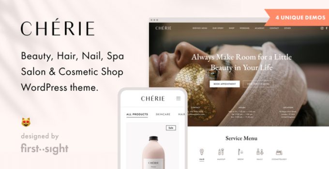 Chérie — Beauty Salon WordPress Theme