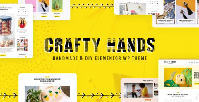 Crafty Hands - Arts & Workshop WordPress Theme