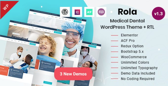 Rola - Medical Dental WordPress Theme