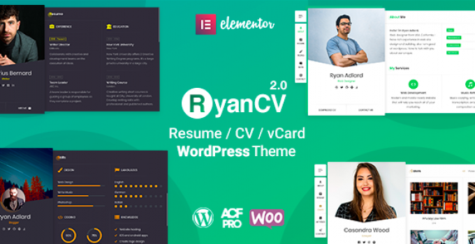 RyanCV - CV Resume Theme