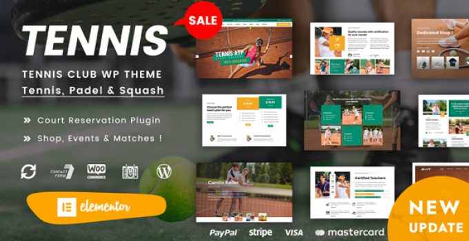 Spyn - Tennis Club WordPress Theme