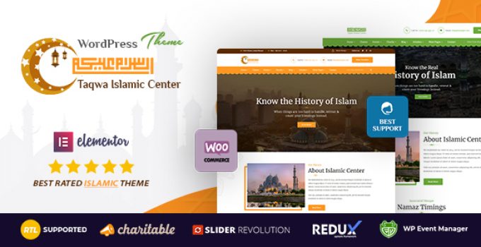 Taqwa - Islamic Center WordPress Theme