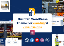 BuildTab - Construction Firm WordPress Theme