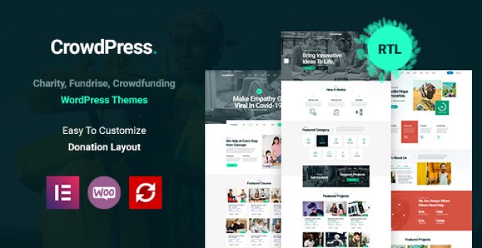 CrowdPress - Crowdfunding Responsive WordPress Theme