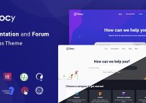 Docy - Documentation and Knowledge base WordPress Theme with Envato API integrated Forum