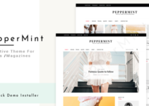PepperMint - Creative WordPress Theme for Blogs/Mini-Magazines