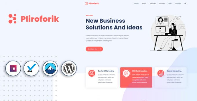 Pliroforik - IT Agency Portfolio WordPress Theme